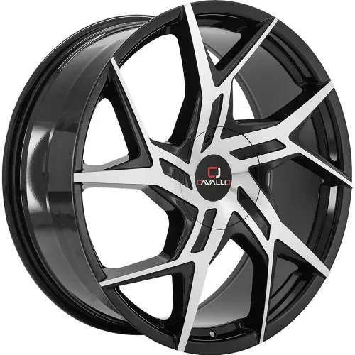 Cavallo CLV-26 Black Machined 22x8.5 +38