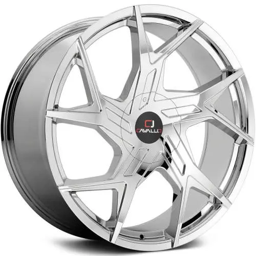 Cavallo CLV-26 Chrome 20x8.5 +35