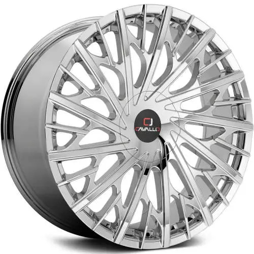 Cavallo CLV-30 Chrome 20x8.5 +35