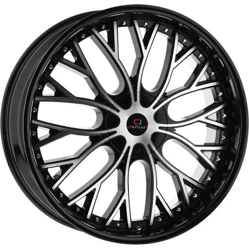 Cavallo CLV-33 Machined Black 20x8.5 +35