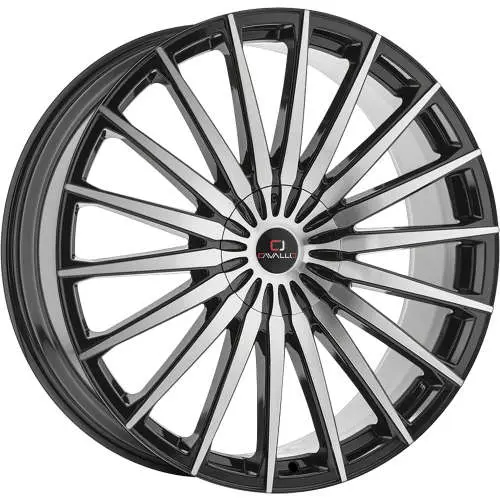 Cavallo CLV-34 Machined Black 22x8.5 +38