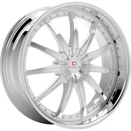 Cavallo CLV-35 Chrome 20x8.5 +35
