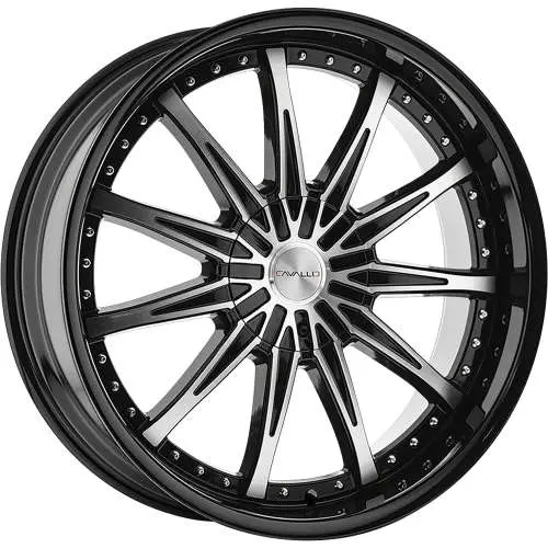 Cavallo CLV-35 Machined Black 22x8.5 +38