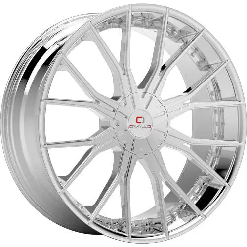 Cavallo CLV-36 Chrome 22x8.5 +38