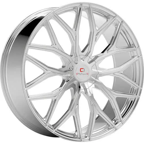 Cavallo CLV-37 Chrome 22x8.5 +38