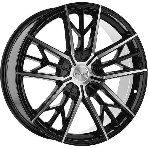 Cavallo CLV-39 Machined Black 22x8.5 +38