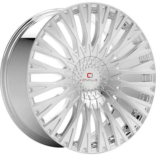 Cavallo CLV-20 Chrome 20x8.5 +35