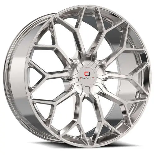 Cavallo CLV-44 Chrome 20x8.5 +35