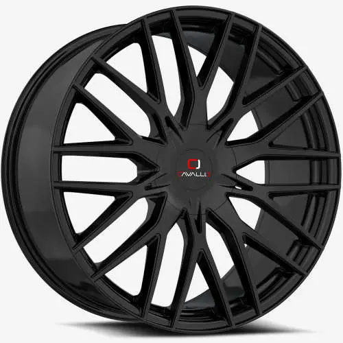 Cavallo CLV-45 Gloss Black 20x8.5 +35