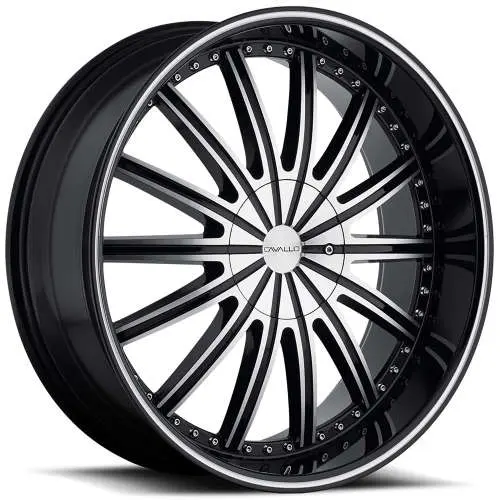 Cavallo CLV-6 Black Machined 22x8.5 +34