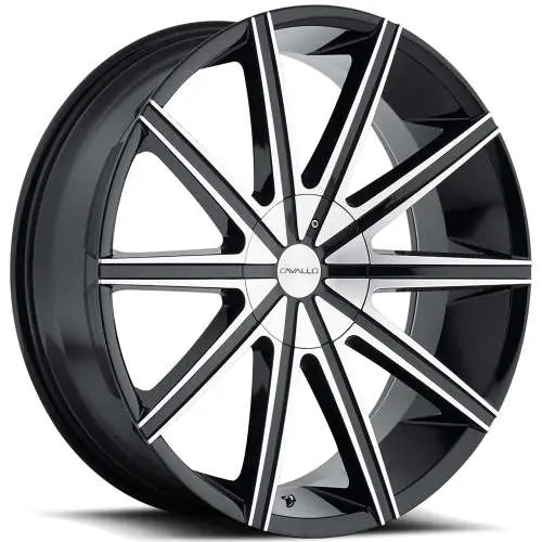 Cavallo CLV-9 Black Machined 22x8.5 +34