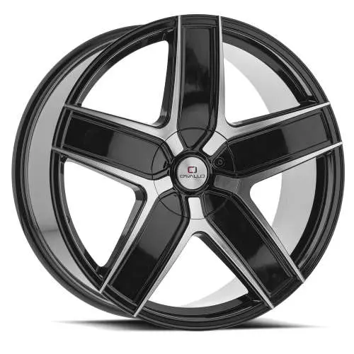 Cavallo CLV-C-31 Machined Black 22x8.5 +38