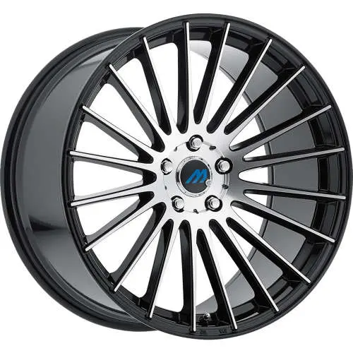 Mach ME18 Black Machined 20x8.5 +35
