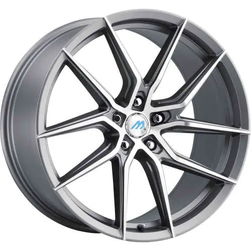 Mach ME6 Gray Machined 20x8.5 +35