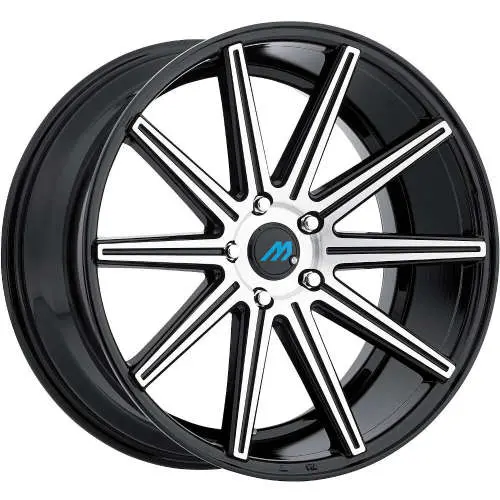 Mach ME9 Machined Black 20x8.5 +35
