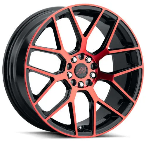 Mach MP74 Black Red 20x8.5 +35