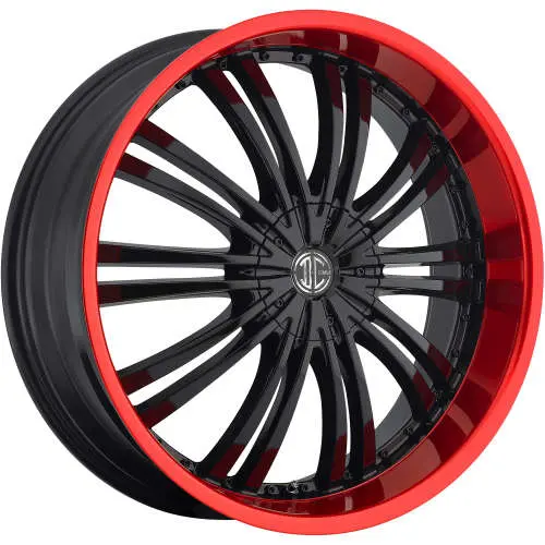 Fiero N01 Black Red 20x8.5 +40