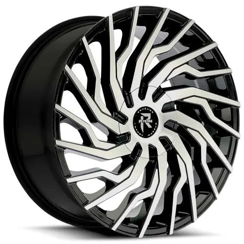 Revenge Luxury RL-101 Black Machined 20x8.5 +35