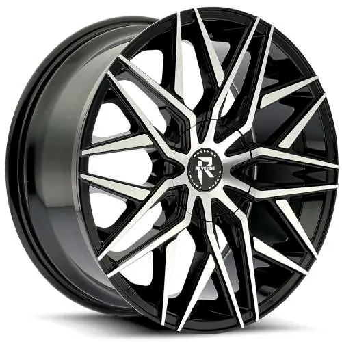 Revenge Luxury RL-104 Black Machined 22x8.5 +35
