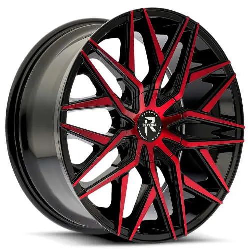 Revenge Luxury RL-104 Black Red 22x8.5 +35
