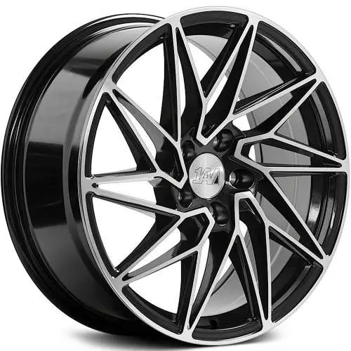1AV ZX10 Machined Black 18x8 +40