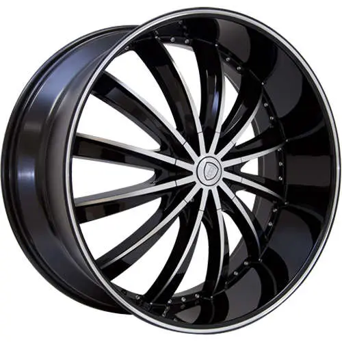 Borghini B19-M Black 22x8 +38