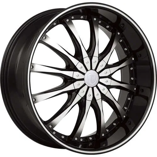 Borghini B8-M Black 22x8 +38