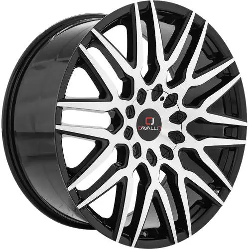 Cavallo CLV-24 Black Machined 22x8.5 +38