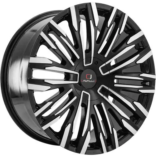 Cavallo CLV-28 Black Machined 22x8.5 +38