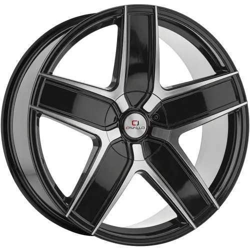 Cavallo CLV-31 Machined Black 22x8.5 +38