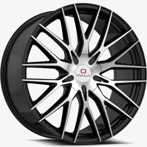 Cavallo CLV-45 Machined Black 20x8.5 +35