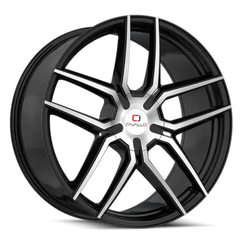 Cavallo CLV-55 Machined Black 20x8.5 +35