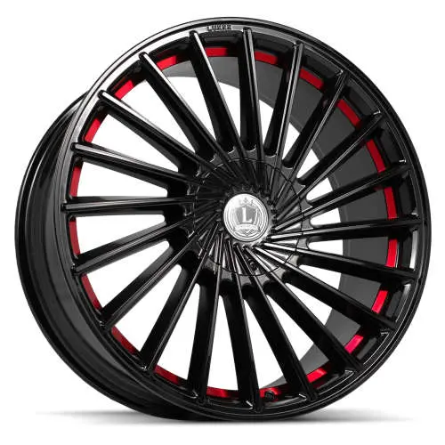 Luxxx Alloys LUX36 Black Red 20x8.5 +35