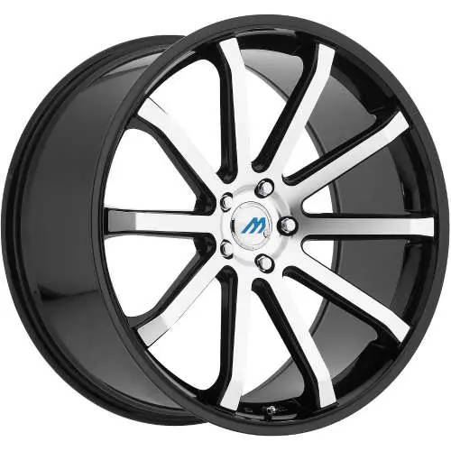 Mach ME10 Machined Black 18x8 +35