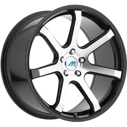 Mach ME7 Black Machined 18x8 +35