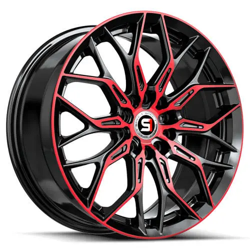 Spec-1 SP-57 Black Red 18x8 +38