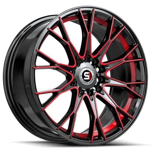 Spec-1 SP-59 Black Red 18x8 +38