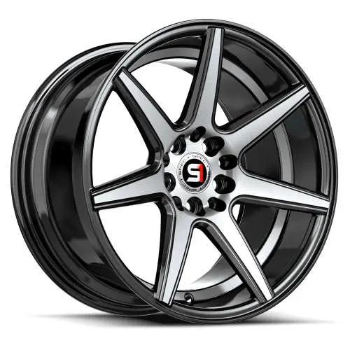 Spec-1 SP-73 Black Machined 18x8 +38
