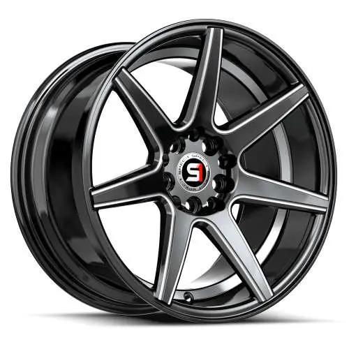 Spec-1 SP-73 Black Milled 18x8 +38