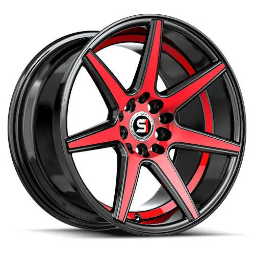 Spec-1 SP-73 Black Red 18x8 +38