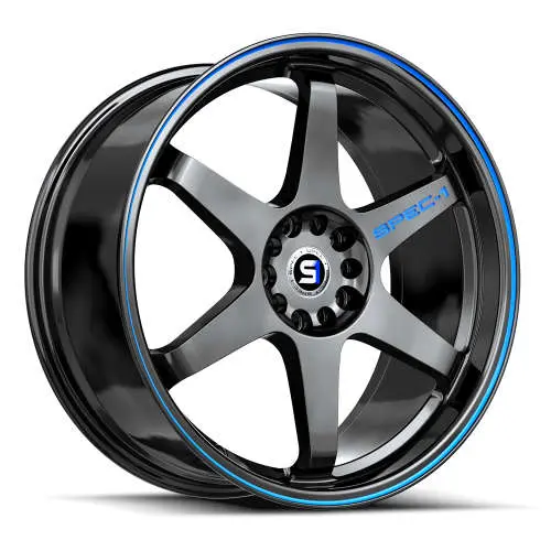 Spec-1 SPT-33 Black Blue 18x8.5 +38