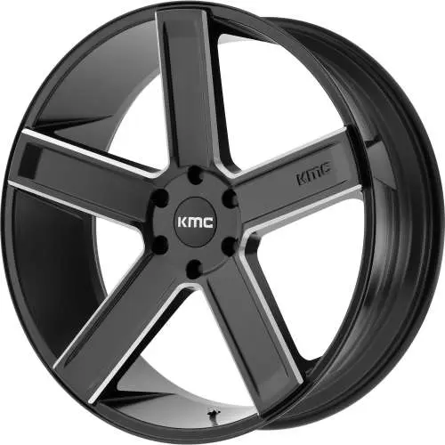 KMC KM702 Black Milled 20x8.5 +35