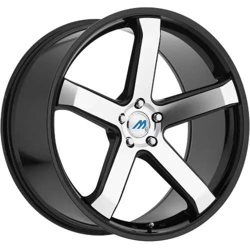 Mach ME5 Machined Black 18x8 +35