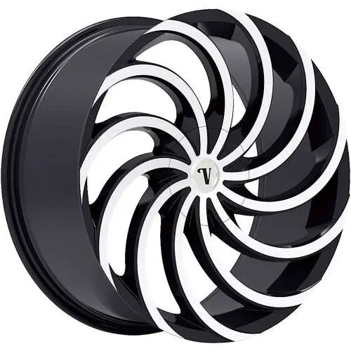 Velocity VW21-M Machined Black 20x8.5 +38