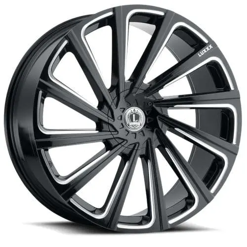 Luxxx Alloys LUX22V Black Milled 18x8.5 +35