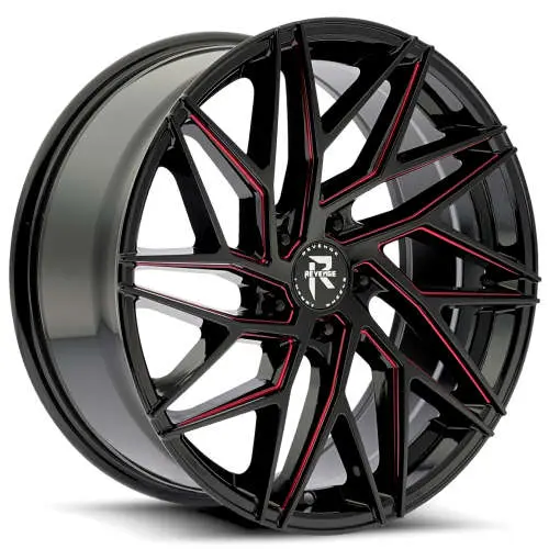 Revenge Luxury RL-102 Black Red 20x8.5 +35